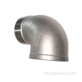schroefdraad SS 304 316 90 graden buisfittingen